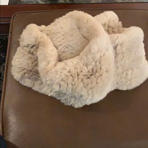 Rex Rabbit Fur Infinity Scarf